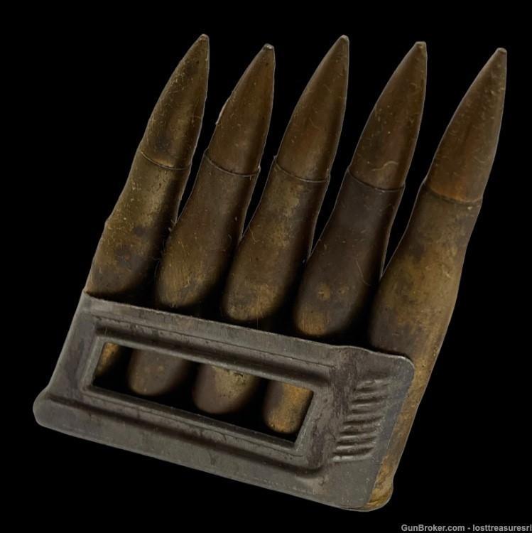 One Box Vintage 1938 German 8mm 8x56R Ammo 10 Rounds-img-4