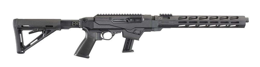 Ruger PC Carbine 9MM Rifle 16.12 17+1 Black Synthetic w/Adjustable Stock-img-0