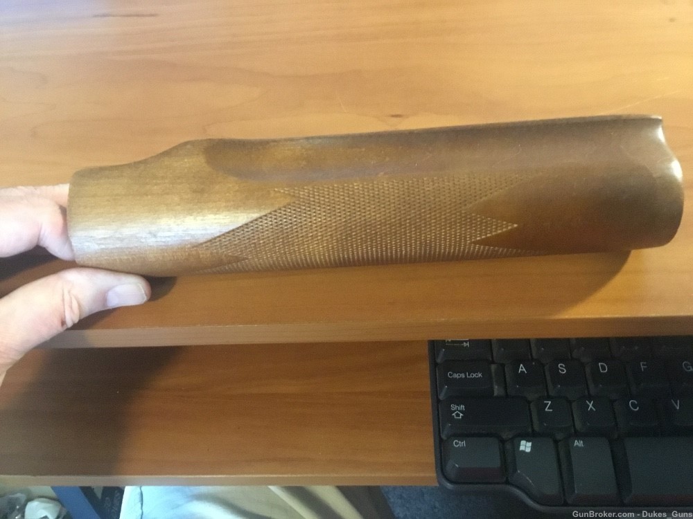 Remington 870 12Ga. Checkered .wood forend. New, never installed (870F2-5)-img-0