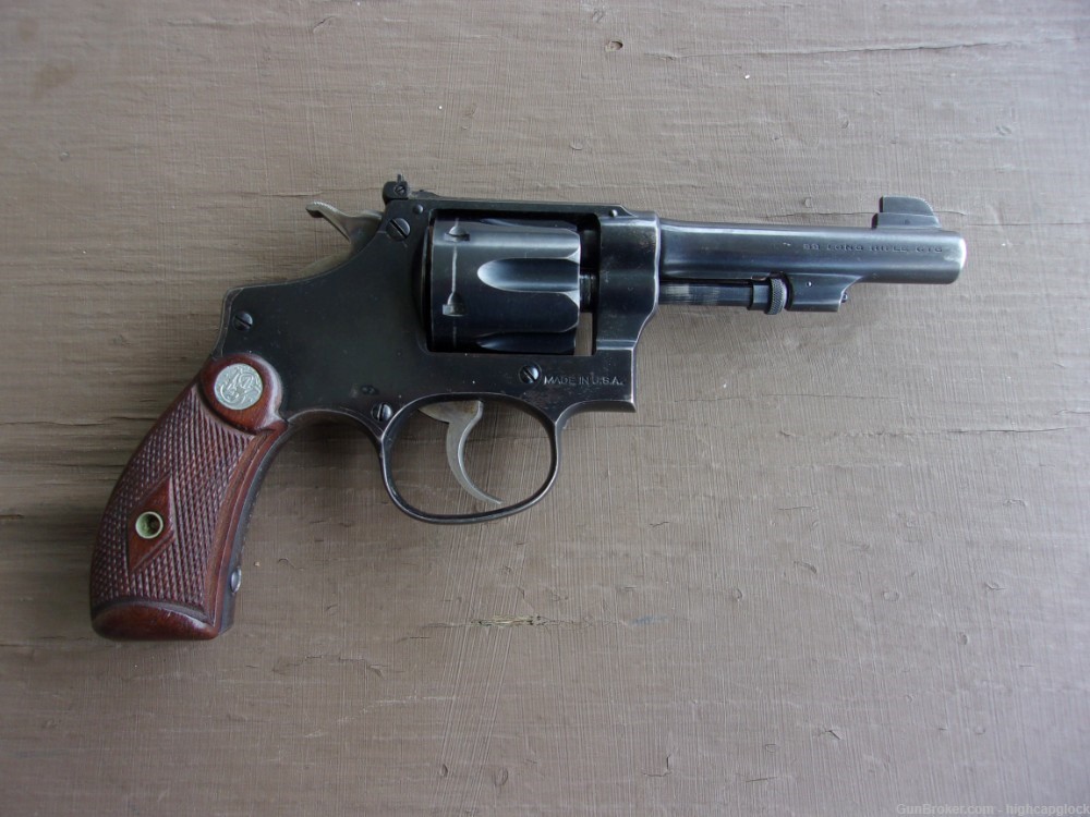 S&W Smith & Wesson I Frame .22 3.5" Revolver 5 Screw Adj Rear Sight $1START-img-1