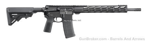 Ruger 8542 AR-556 Semi-Auto Rifle, 5.56 Nato, 16.1" Bbl,  free float-img-0