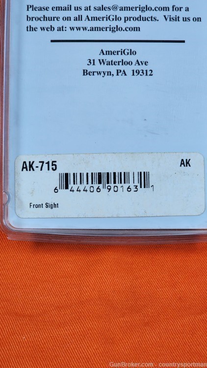 Replacement Sights - Trijicon AmeriGlo AK Front Sight, Model AK-715-img-2