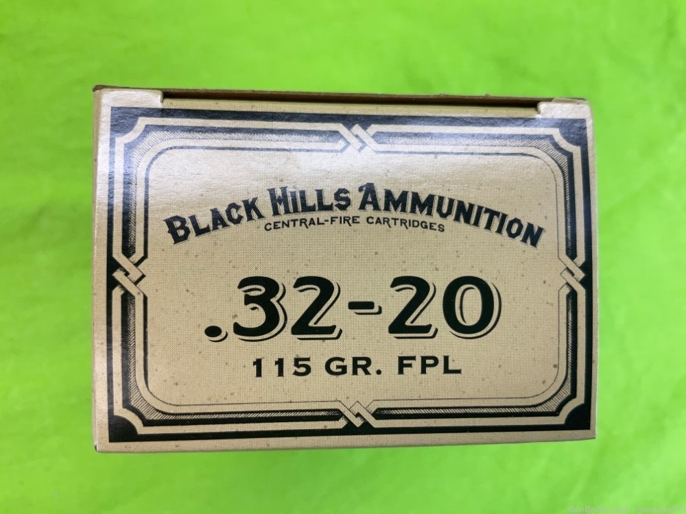 32 WCF 32-20 Winchester Black Hills Cowboy FPL Lead 50 Rounds 1892 1873 92 -img-0