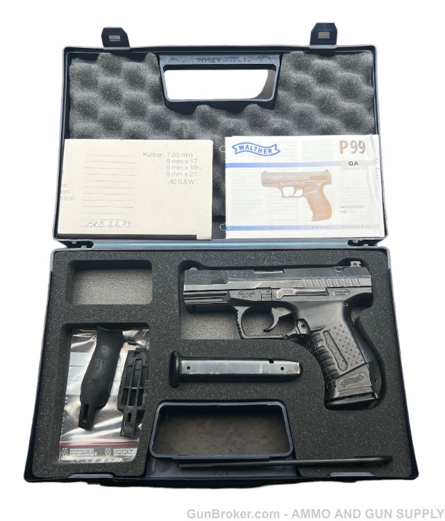 WALTHER P99QA - 9MM - TWO MAGS AND CASE - BELGIAN POLICE - PENNY START!-img-10