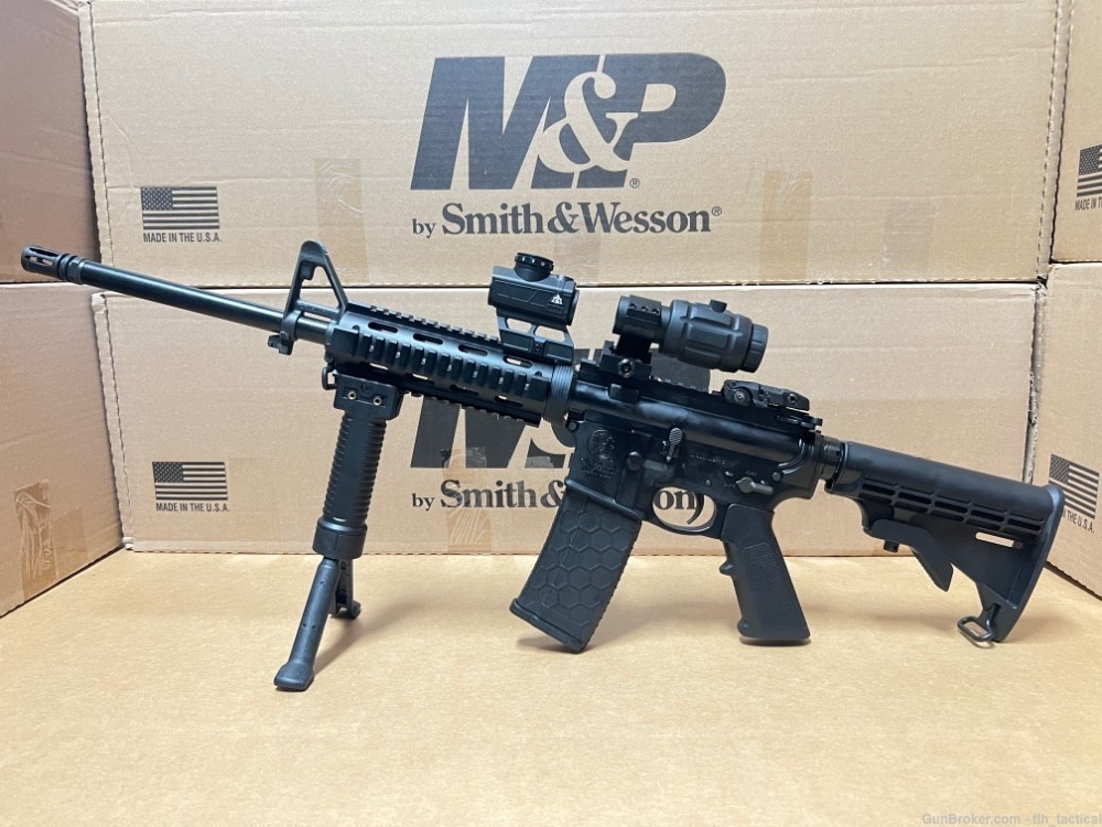 SMITH & WESSON AR-15 Tactical 3x Magnifier |Red Dot| 3 Magazines|AR M&P 15-img-9