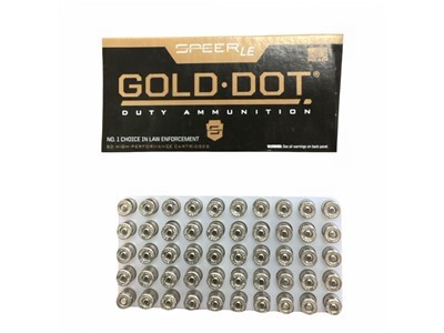 Gold Dot 9MM - Speer GD "Law Enforcement" 115 Grain Hollow Points 50 RDS