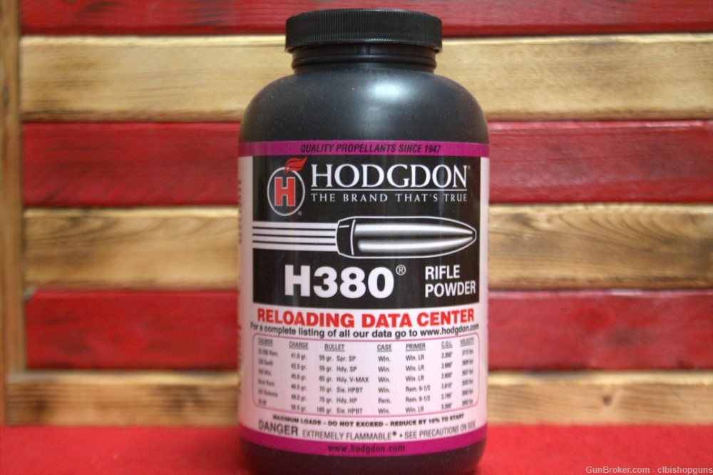 Hodgdon H380 Spherical Rifle Powder 1 lbs-img-0
