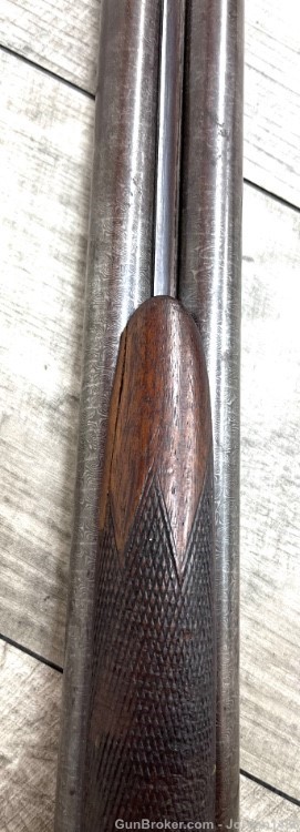 ITHACA SIDE BY SIDE FLUES 16 GAUGE DAMASCUS GOOD CONDITION-img-32
