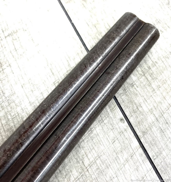 ITHACA SIDE BY SIDE FLUES 16 GAUGE DAMASCUS GOOD CONDITION-img-29
