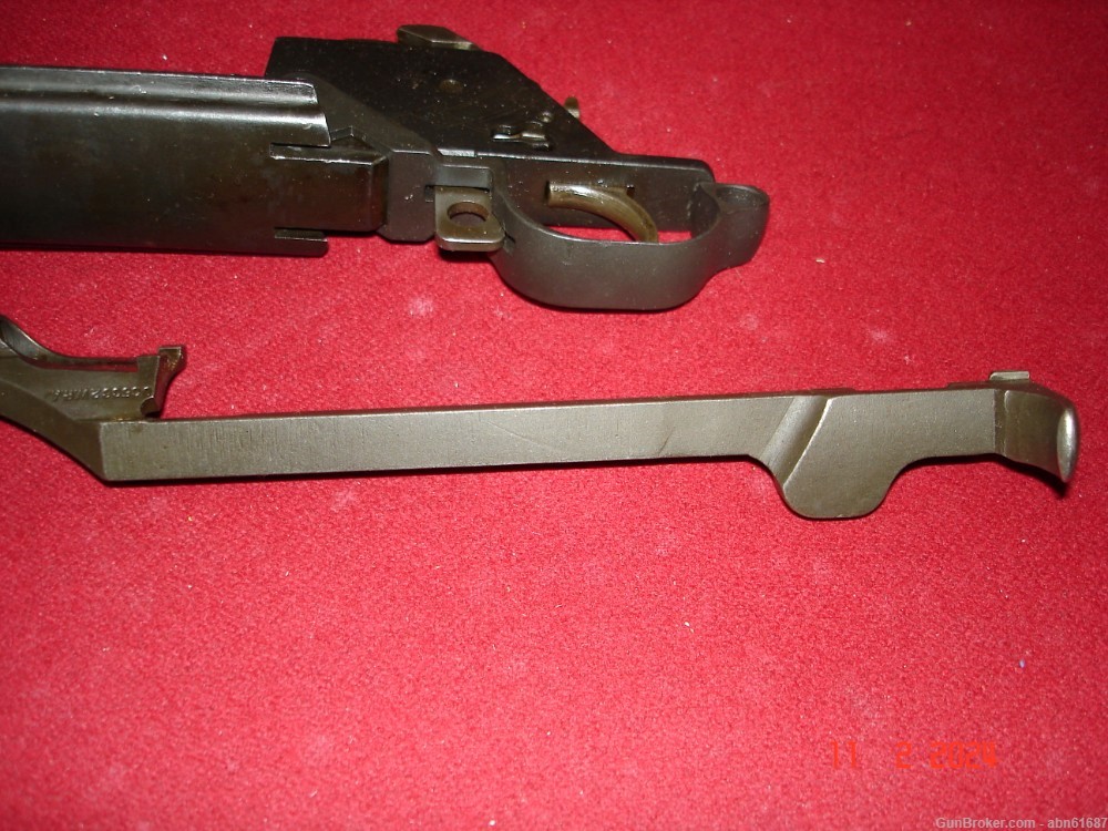 WWII Winchester M1 Garand parts lot Op rod bolt trigger group-img-1