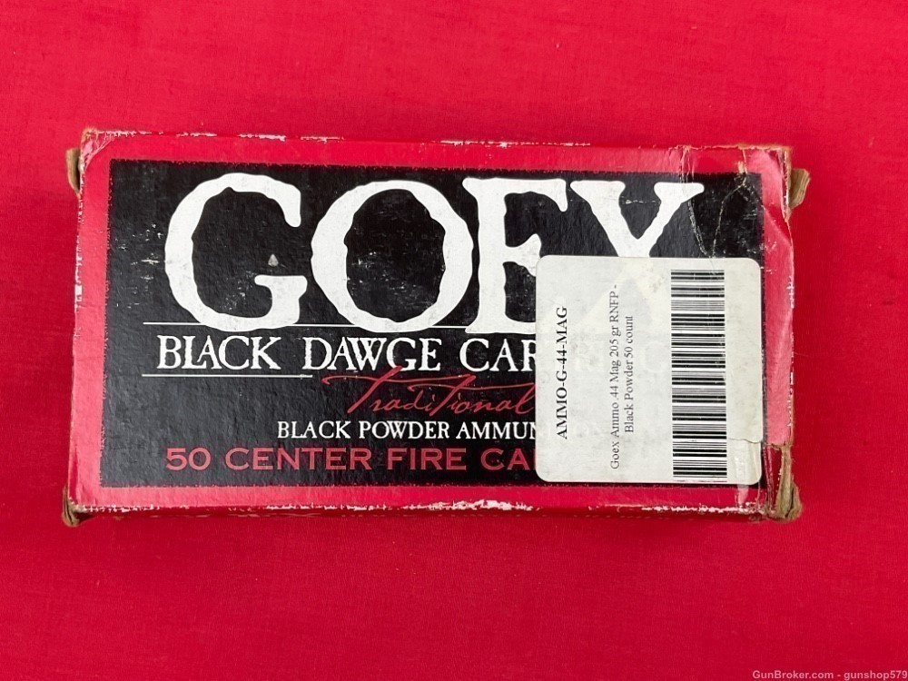 GOEX Black Dawge BP Black Powder 44 Remington Magnum 205 Gr Cowboy 1892 94-img-0