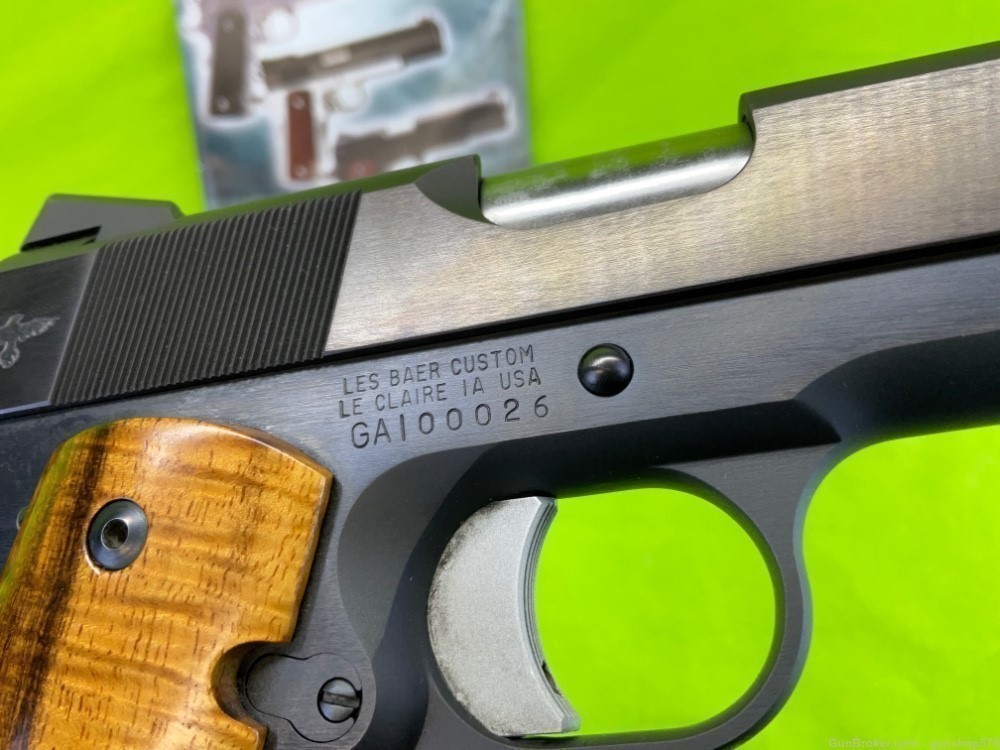 Les BAER 1911 GUNSITE PISTOL Jeff Cooper Gun Site 45 ACP FS Full Size Colt -img-14
