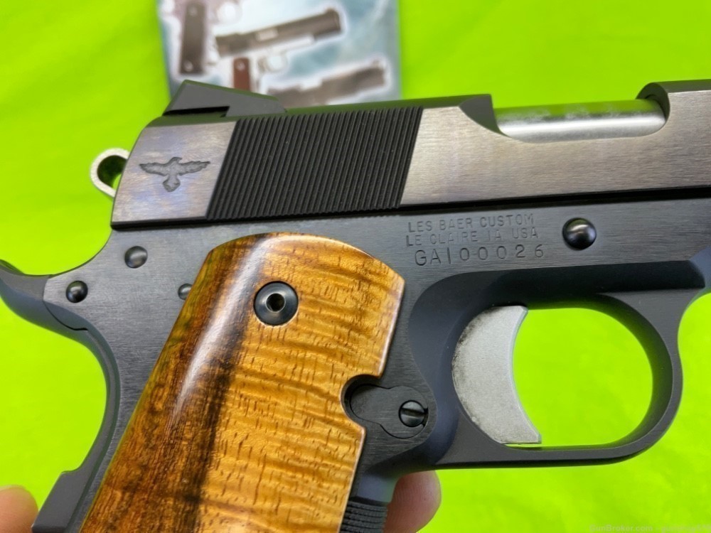 Les BAER 1911 GUNSITE PISTOL Jeff Cooper Gun Site 45 ACP FS Full Size Colt -img-13