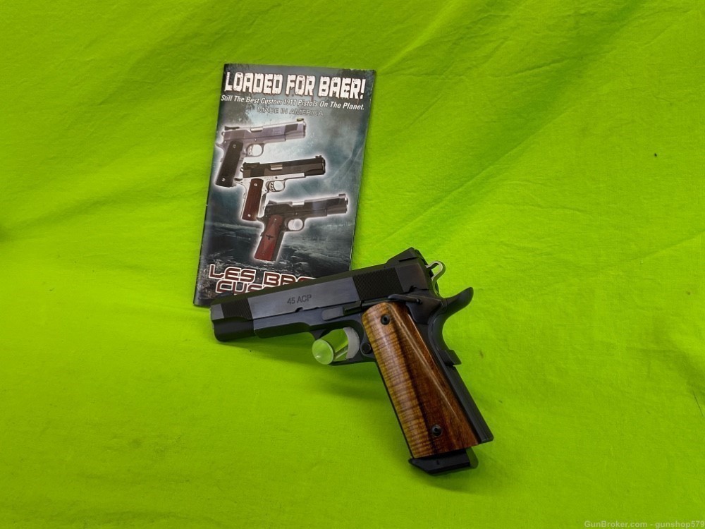 Les BAER 1911 GUNSITE PISTOL Jeff Cooper Gun Site 45 ACP FS Full Size Colt -img-0