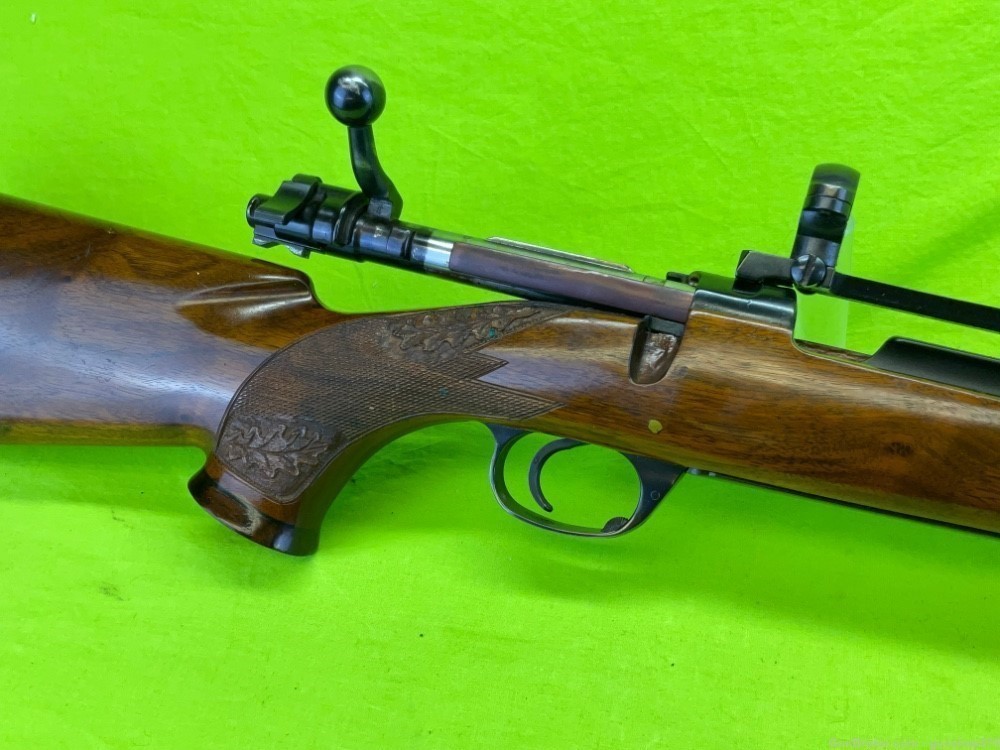 Custom Spanish Mauser 98 Richland Gun Shop 7mm rem mag 24 In Carved Walnut -img-3