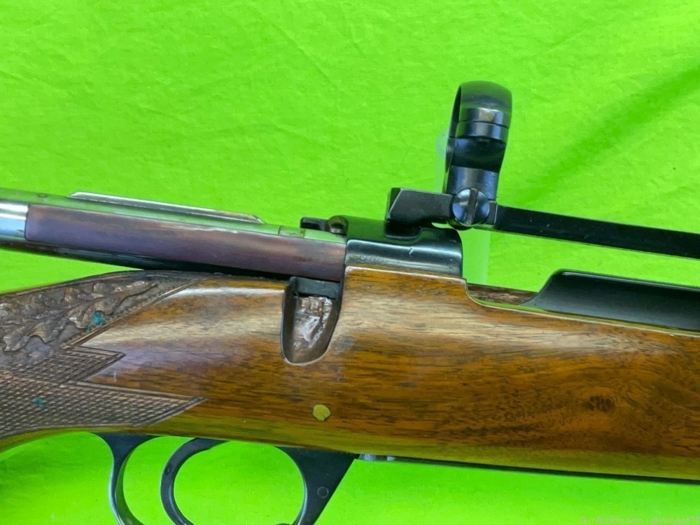 Custom Spanish Mauser 98 Richland Gun Shop 7mm rem mag 24 In Carved Walnut -img-4