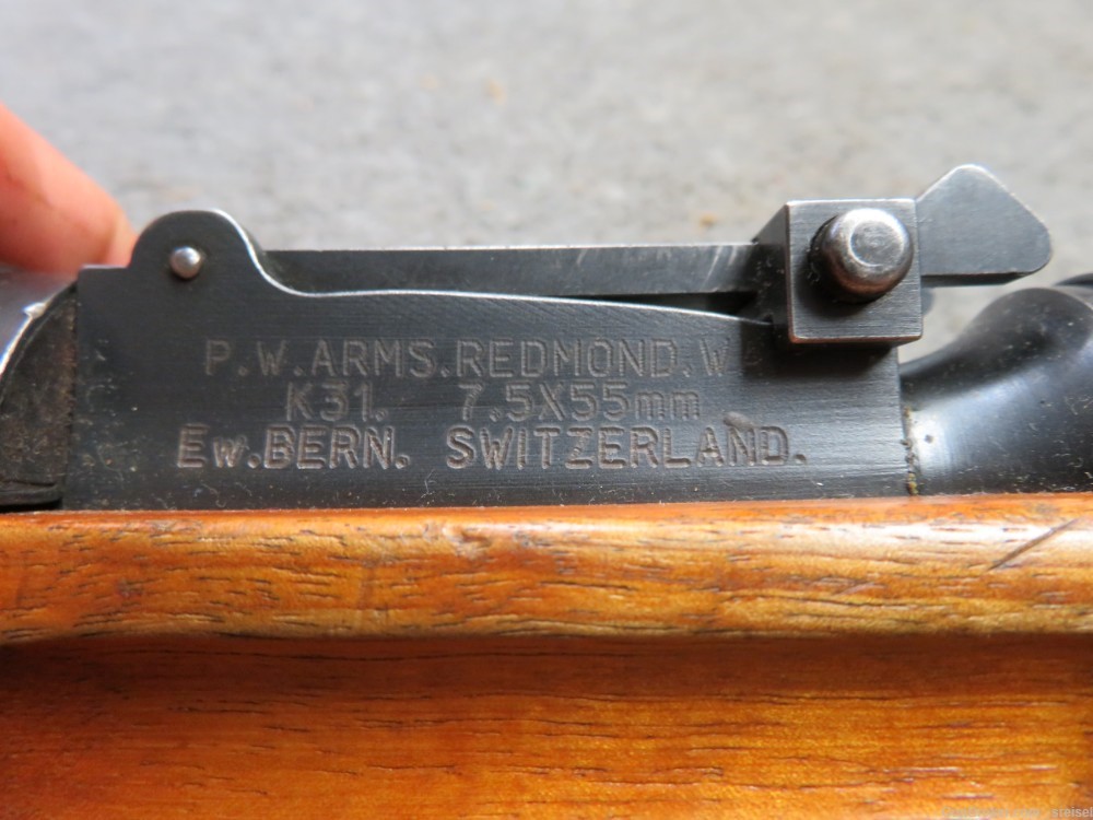 WWII SWISS K31 SCHMIDT RUBIN RIFLE-MATCHING-MFG 1940-EXCELLENT-img-11