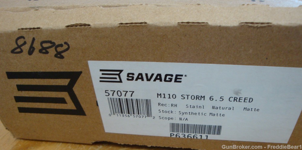 Savage Arms 110  Storm 6.5 Creedmoor Stainless Synthetic NEW IN BOX!-img-1
