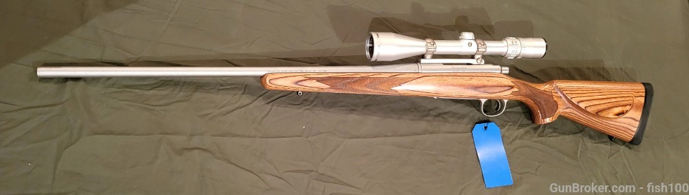 2008 REMINGTON 700 STAINLESS .308 Win WITH STAINLESS RINGS/SCOPE-img-2