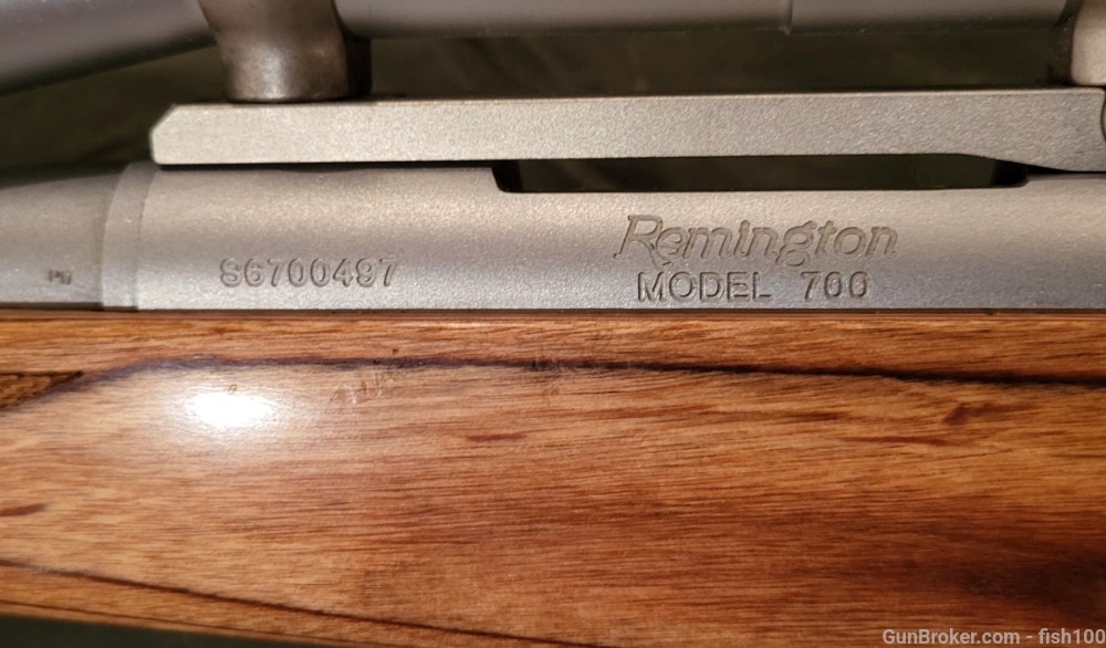 2008 REMINGTON 700 STAINLESS .308 Win WITH STAINLESS RINGS/SCOPE-img-3