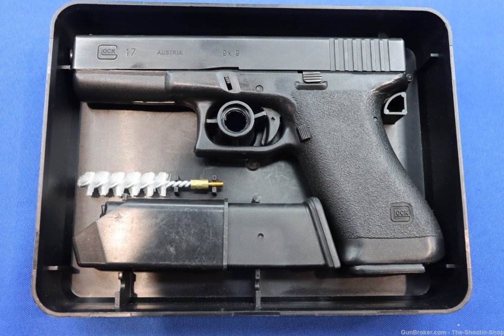 Glock Model G17 GEN1 Pistol JAN 1989 MFG 17 GEN 1 9MM ES S# Prefix w/ Box-img-1