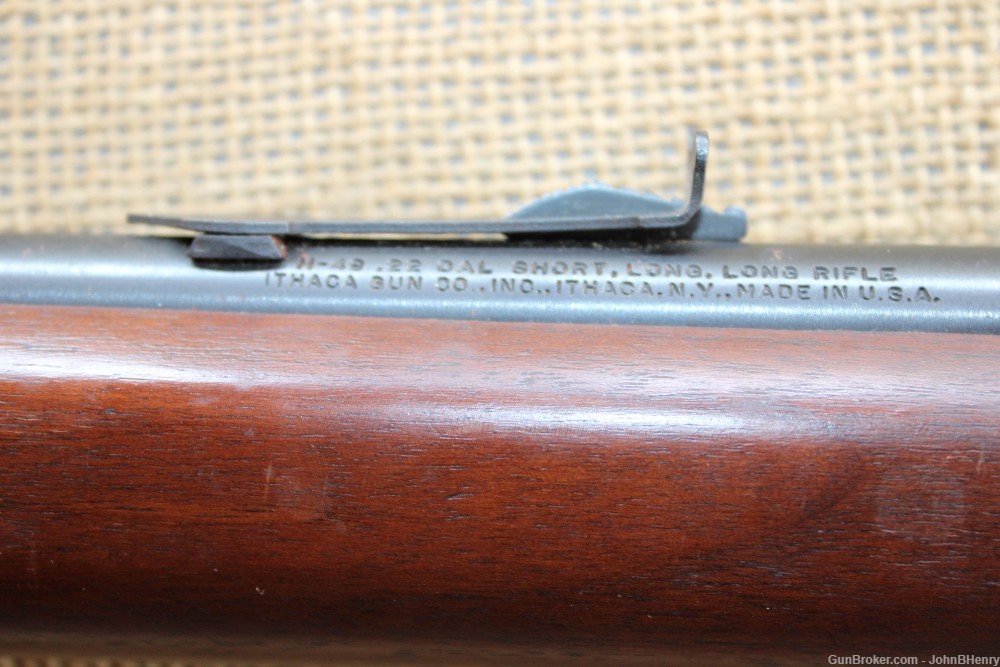 Ithaca Model 49 Lever Action  .22 SLLR Rifle 18" BBL-img-10