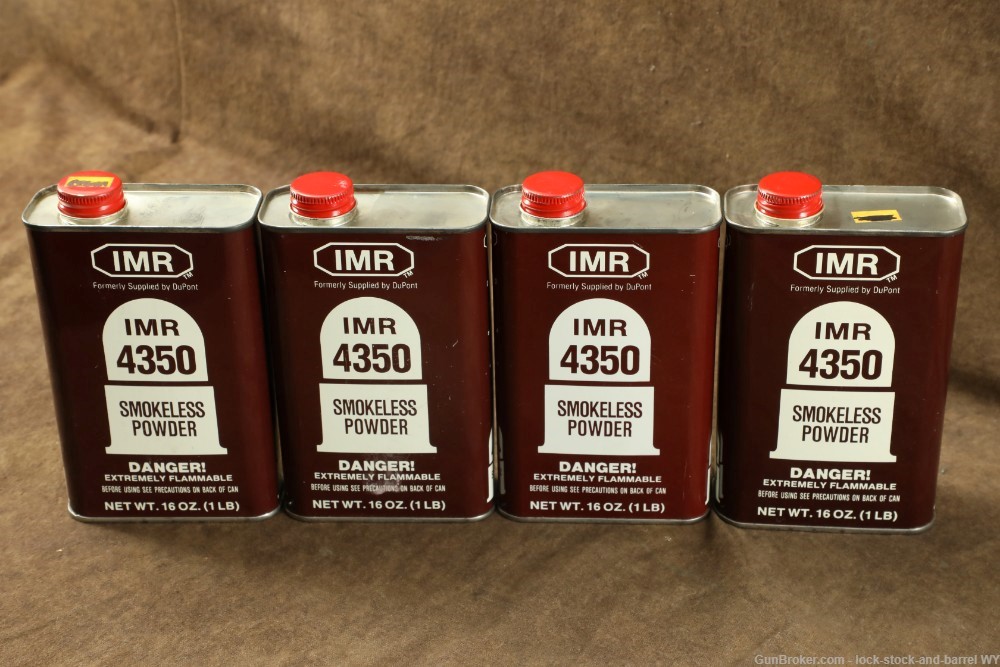 Lot of IMR 4350 4 LBS Powder (Local Pickup Only) -img-1