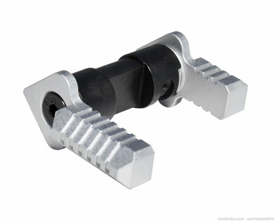 AR15/308 AMBIDEXTROUS SAFETY SELECTOR SWITCH, STEEL AND ALUMINUM - SILV-img-0