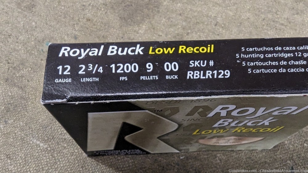 Rio Royal Buck low recoil 00 buckshot,  2-3/4" -img-2