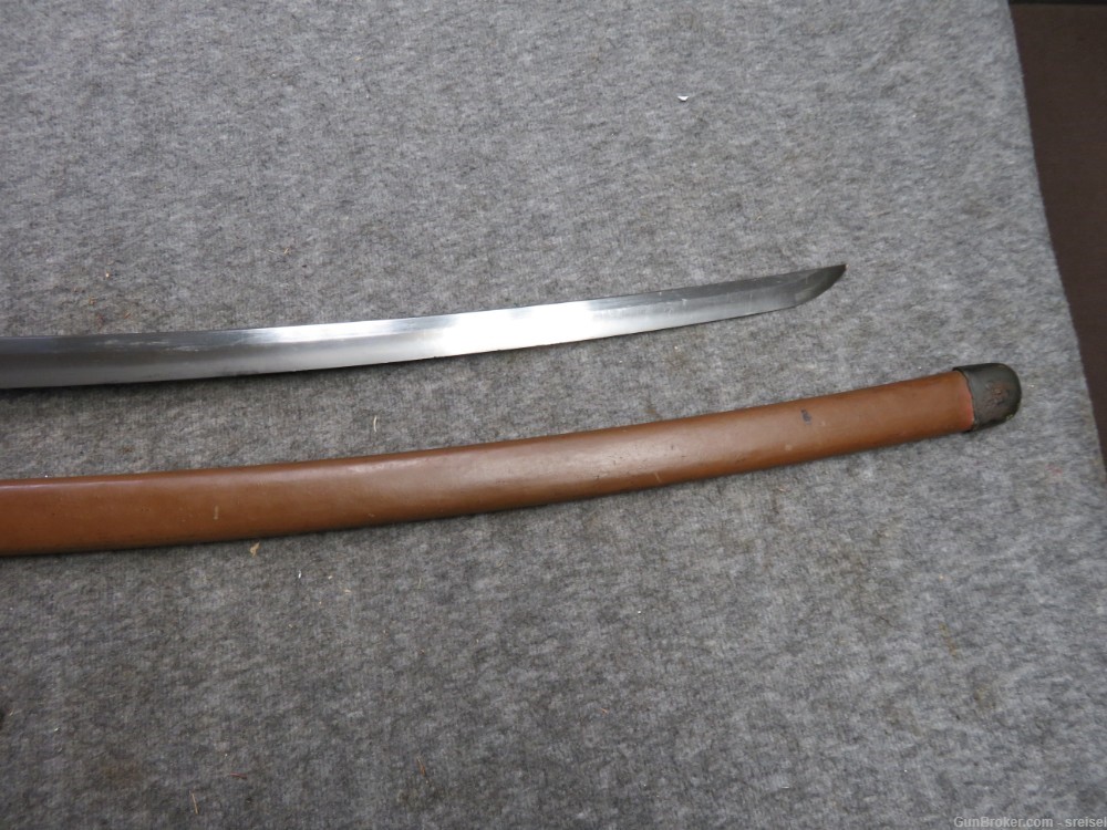 WWII JAPANESE ARMY LATE WAR OFFICER SHIN GUNTO SWORD-SIGNED TANG-1945-img-3