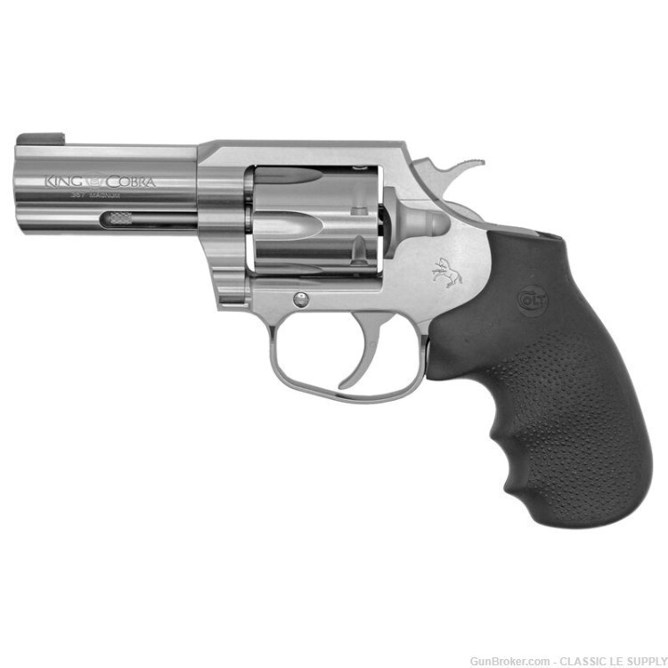 Colt King Cobra .357 Mag Revolver 3" Barrel Hogue Grips 6 Round-img-0