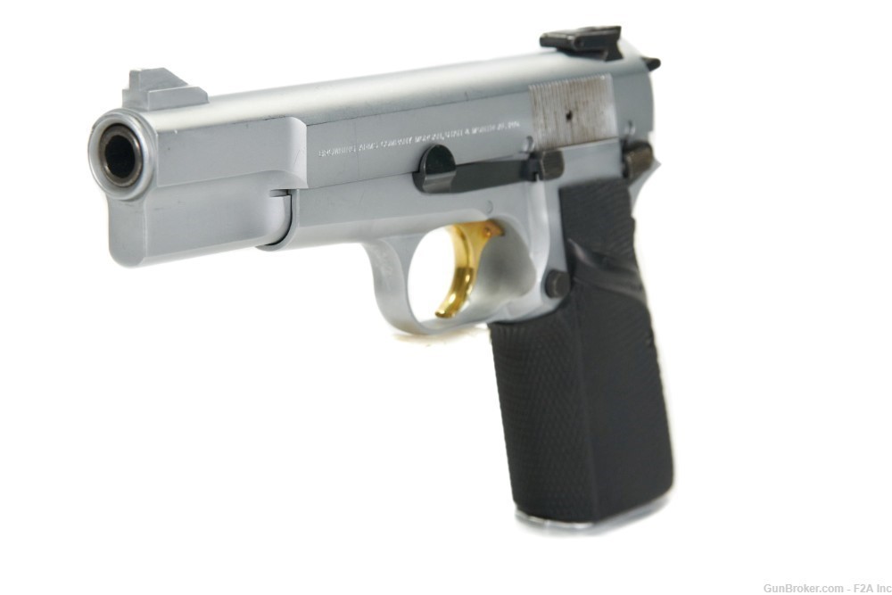 Browning Hi-Power, 9mm, Silver Chrome, 4.5"-img-5