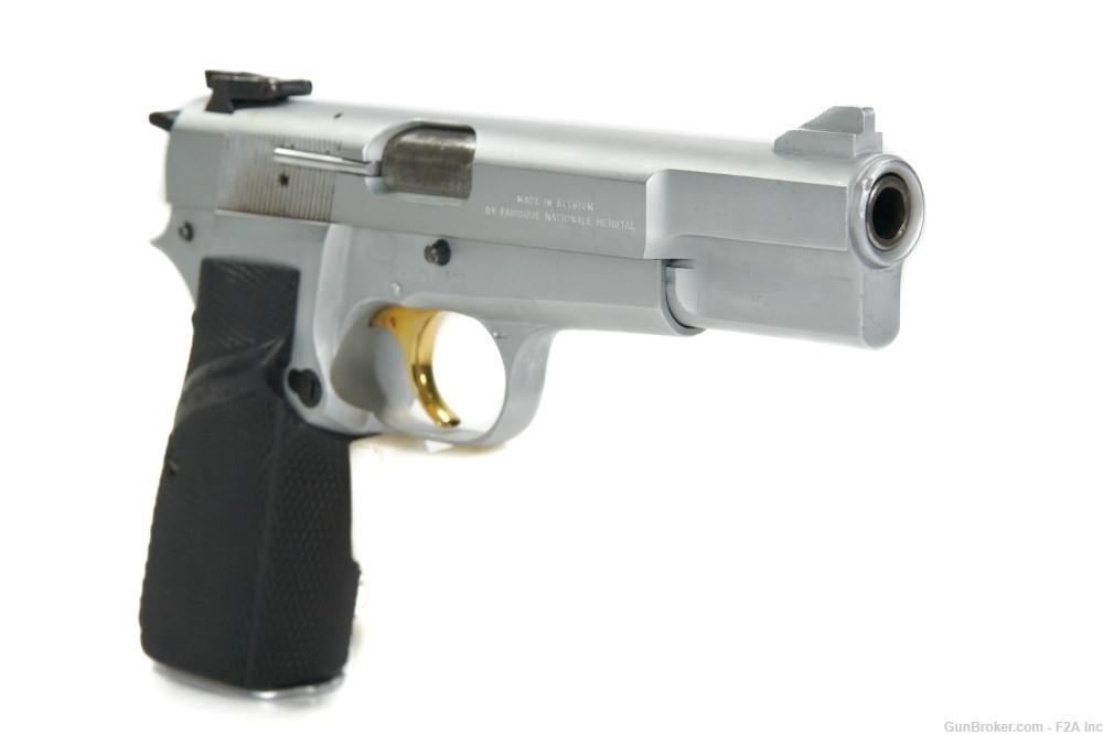 Browning Hi-Power, 9mm, Silver Chrome, 4.5"-img-4