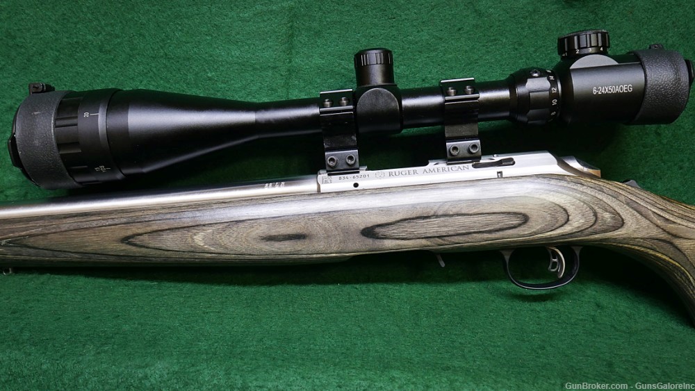 Ruger American Rimfire Target Stainless 18".22lr Laminate Stock Gently Used-img-7