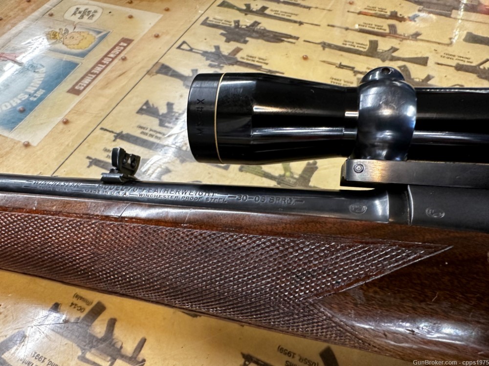Winchester Model 70 Featherweight Pre-64 Made in 1959 Leupold Scope-img-12