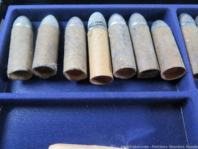 Vintage Civil War Assortment Munitions In Large Display Case-img-1
