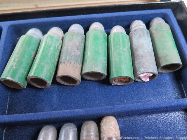 Vintage Civil War Assortment Munitions In Large Display Case-img-3