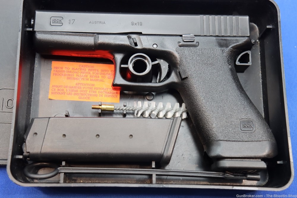 Glock Model G17 GEN1 Pistol OCT 1988 MFG 17 GEN 1 AUSTRIA w/ Box 9MM DK CTT-img-1