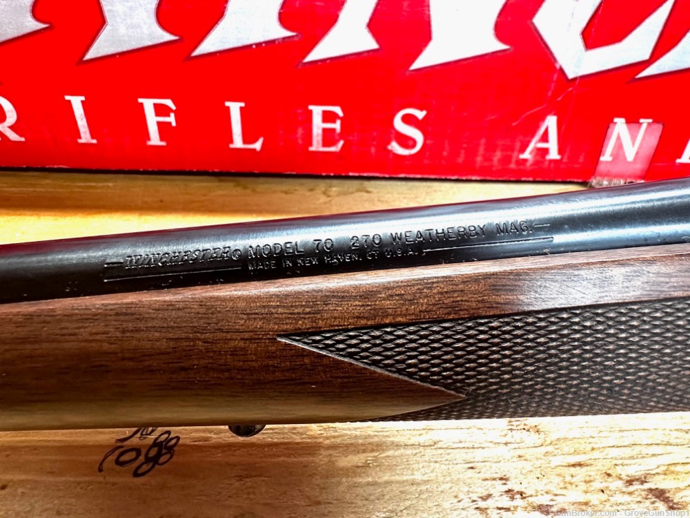 Winchester Model 70 Classic Sporter .270 Weatherby Mag NEW IN BOX MFG 1983-img-4