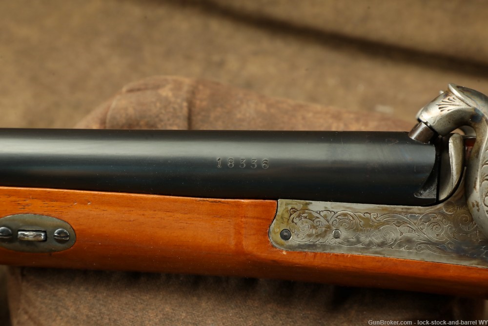 Engraved Pedersoli Side By Side Black Powder Shotgun, 12GA Muzzleloader-img-28