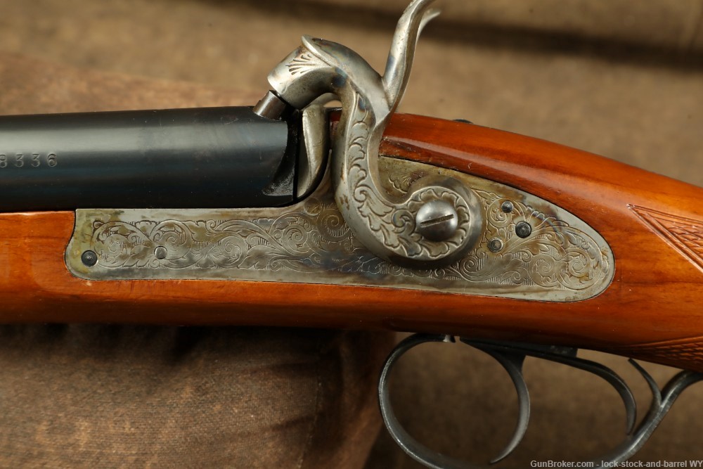 Engraved Pedersoli Side By Side Black Powder Shotgun, 12GA Muzzleloader-img-29