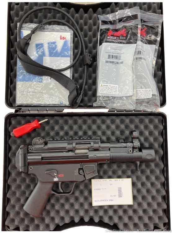 Heckler & Koch SP5K Pistol RARE Euro Version 9mm 30 Rd Mag MP5K *B&T Import-img-0