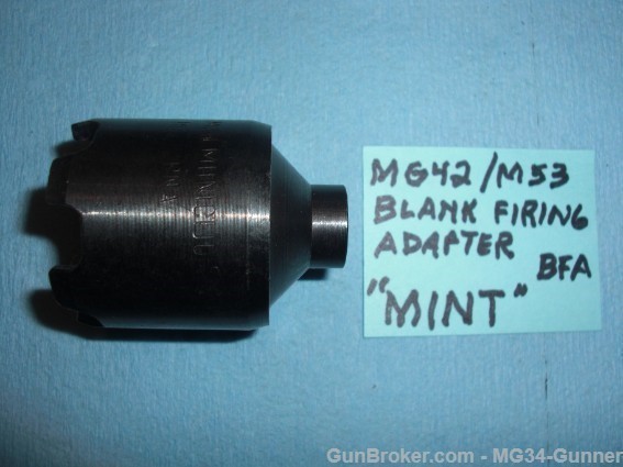 MG42 Blank Firing Adapter (BFA) Booster Cone -MINT-img-0