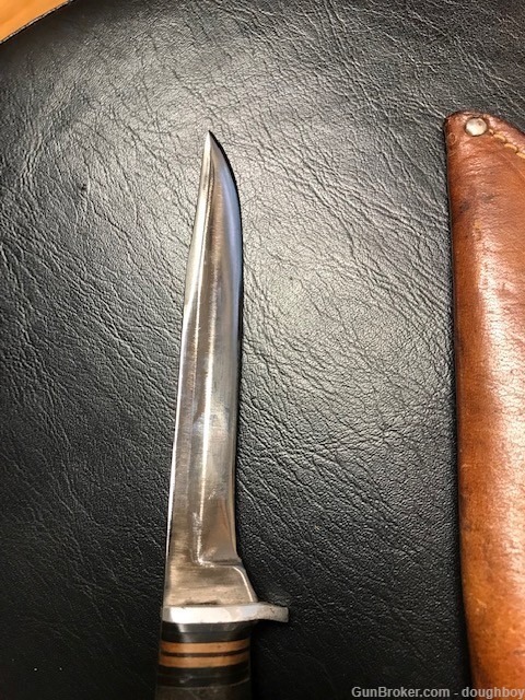 SPIEGEL Hunt Master knife (Western 48?) w/sheath-img-4