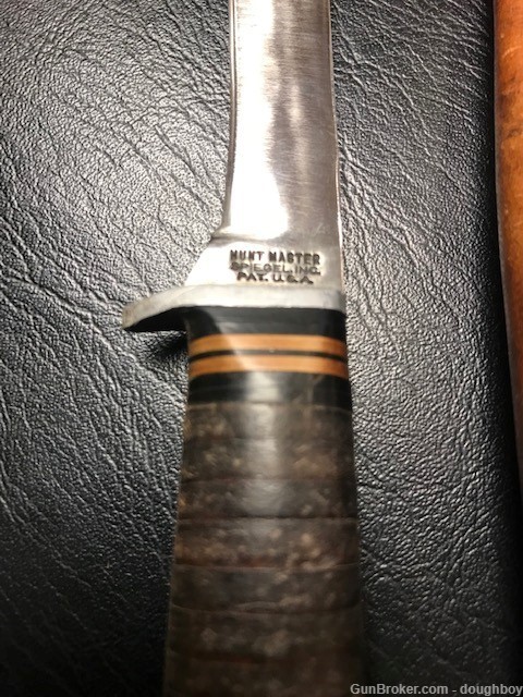 SPIEGEL Hunt Master knife (Western 48?) w/sheath-img-1