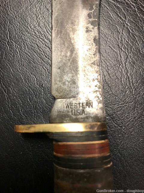 Western L66 Skinning Knife USA w/sheath-img-4