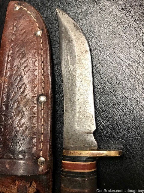 Western L66 Skinning Knife USA w/sheath-img-1