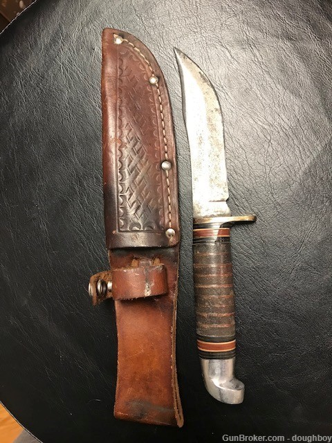 Western L66 Skinning Knife USA w/sheath-img-0