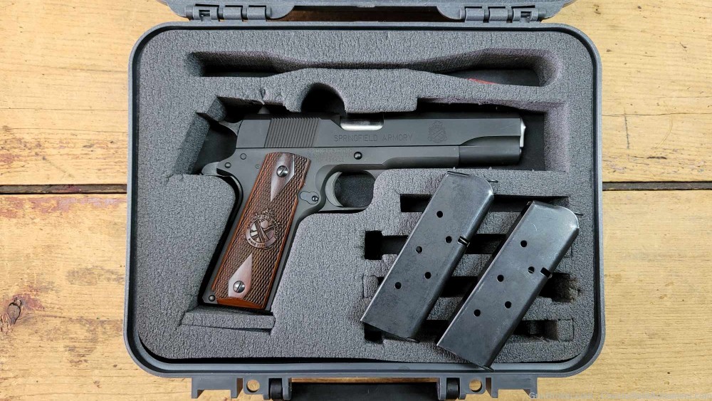 Springfield 1911-A1 pistol .45 caliber with box and 2 extra mags-img-9