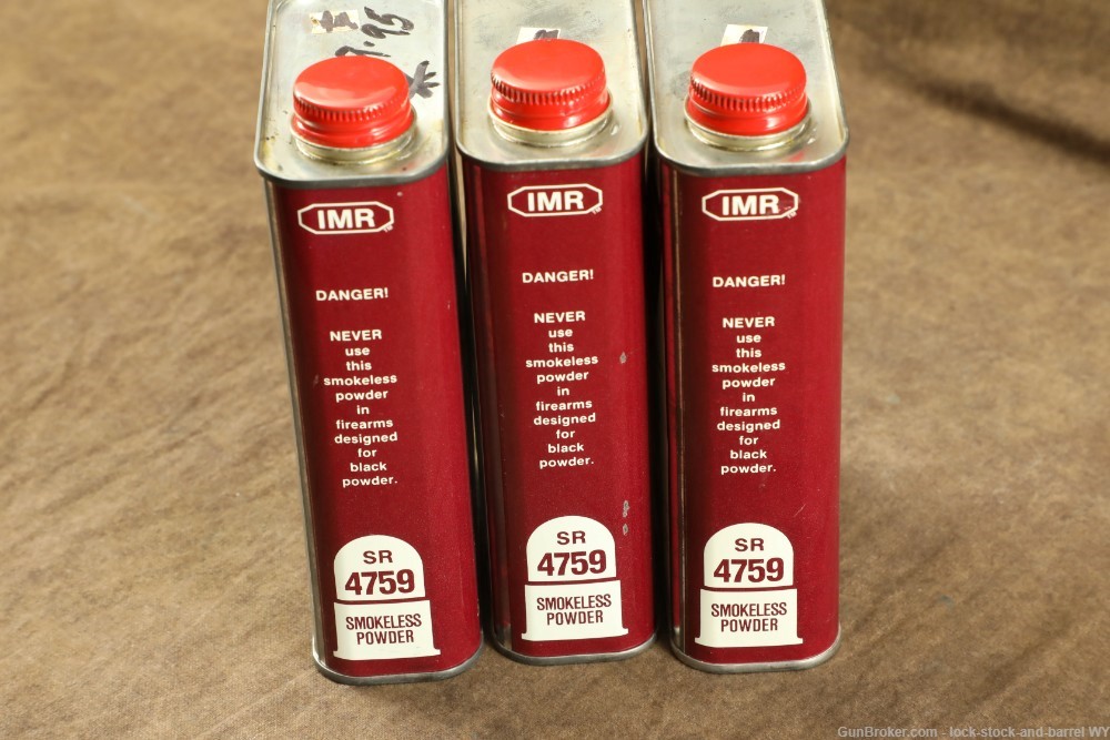 Lot of IMR SR 4759 1.4 LBS Powder (Local Pickup Only) -img-4